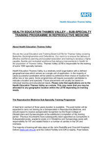 HEALTH EDUCATION THAMES VALLEY – SUB