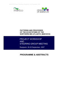 Programme and Abstracts - Mar-Eco