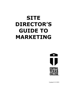 site directors guide to marketing resources