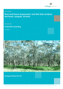 Flora and Fauna Assessment,and Net Gain Analysis, Ecology and