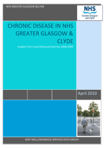 CHRONIC DISEASE IN NHS GREATER GLASGOW & CLYDE