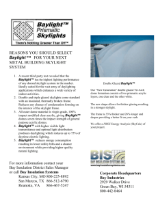 Why you should select Baylight Prismatic Skylights