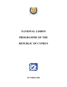 NATIONAL LISBON PROGRAMME OF CYPRUS