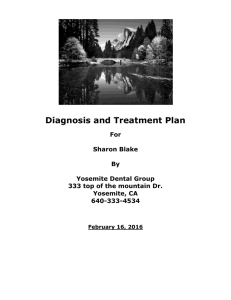 Diagnosis and Treatment Plan - Progressive Orthodontic Seminars
