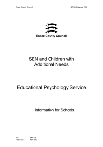 The Educational Psychology Service