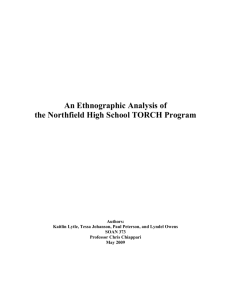 An ethnographic analysis of the Northfield High