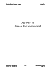 105.01 Appendix 4 - Aerosol Cans - Environmental Safety and Health