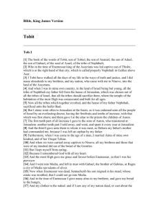 Tobit - Bible, King James Version