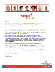 Email Template - Canadian Blood Services