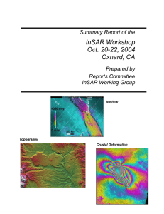 InSAR Workshop Report