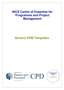 Programme project management template