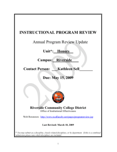 2009 INSTRUCTIONAL REVIEW