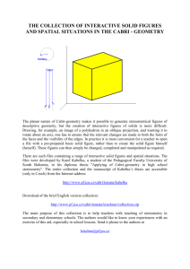 The collection of interactive solids figures and spatial situations in