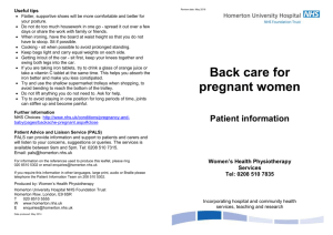 Back Care For Pregnant Women (v.3) May 2014