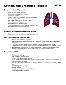 Asthma and Breathing Trouble