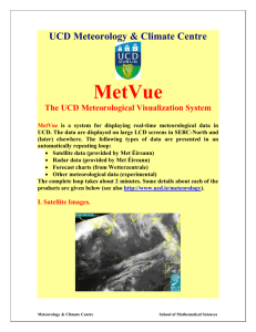 MetVue - School of Mathematics & Statistics