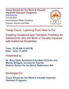 Creating Vocational and Transition Portfolios for Adolescents who