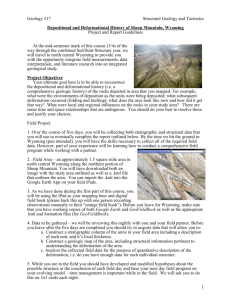 Depositional and Deformational History of Sheep Mountain, Wyoming