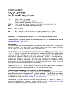 Memorandum - City of Lawrence