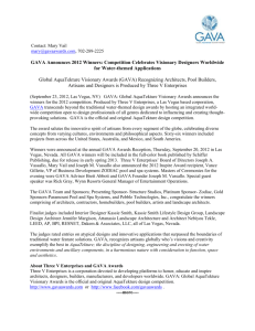 GAVA Announces 2012 Winners - Downunda Aquatic Environments