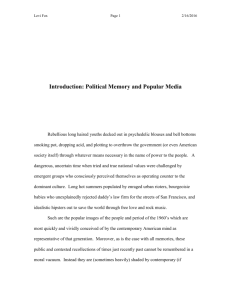 Introduction: Political Memory and Popular Media