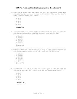 303-300 New Study Notes