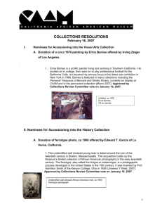 collections resolutions - California African American Museum