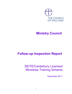 Ministry Council - The Church of England