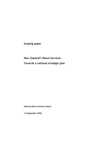 New Zealand`s renal services