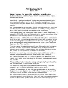 Japan braces for potential radiation catastrophe