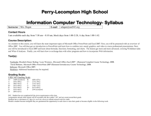 Information Computer Tech - Perry