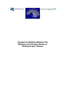 Compact on Relations Between he Statutory and Voluntary Sect rs