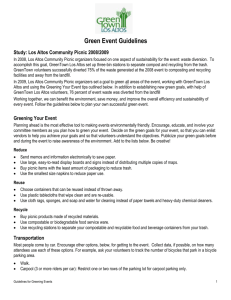 Green Event Guidelines