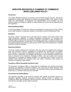 Brookfield Whistleblower Policy