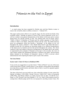 Polemics on the Veil in Egypt