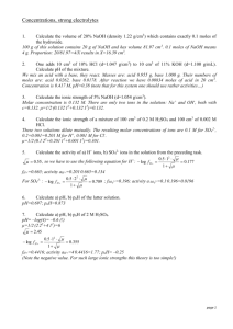 Examples of calculations and problems (theoretical material)
