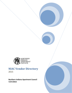 NIAC Vendor Directory - Northern Indiana Apartment Council