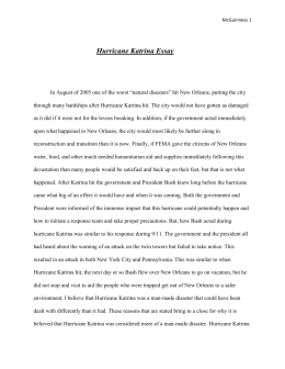 Informal Essays Essay The Issues That Hurricane Katrina Revealed Doron Ido Essay The Issues That Hurricane Katrina Revealed Doron Ido Introduction To Romeo And Juliet Essay also Swot Analysis Essay Essay On Hurricane Katrina Anger Management Essay