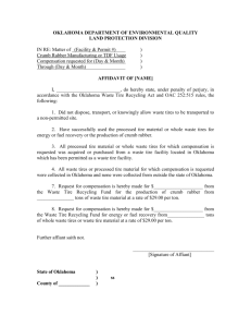 Affidavit for CR & TDF - the Oklahoma Department of Environmental