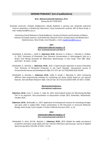 Publication - Fakulta rybářství a ochrany vod ve Vodňanech