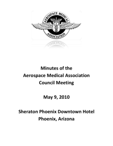 EXECUTIVE COMMITTEE MEETING - Aerospace Medical Association