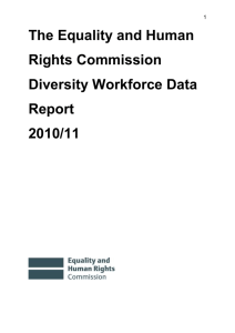 Scope of the 2010/11 workforce diversity report