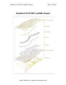 Autodesk Civil 3D 2007 LandXML Support