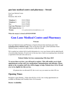 Gun Lane Medical Centre and Pharmacy