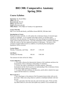 Course Syllabus for - University of Wisconsin Oshkosh
