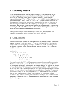 2 Loop Analysis