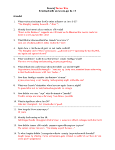 Beowulf Questions (pp. 42
