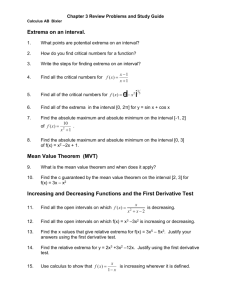 Chapter 3 Review Worksheet