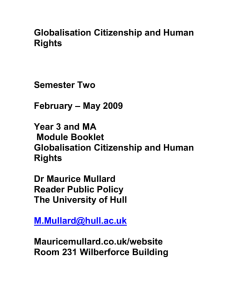 Globalization Citizenship and Human Rights