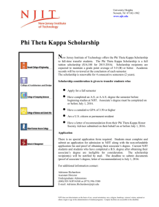 Phi Theta Kappa Scholarship